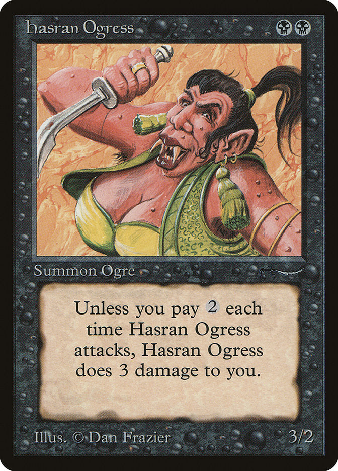 Hasran Ogress (Light Mana Cost) [Arabian Nights] | Black Swamp Games