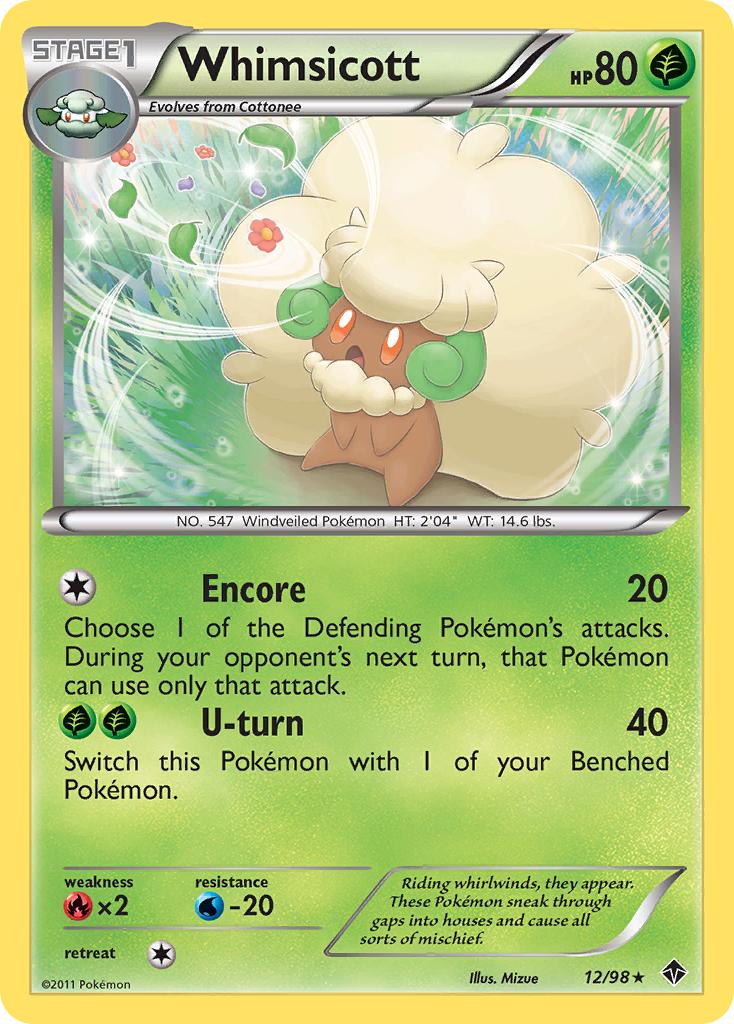 Whimsicott (12/98) [Black & White: Emerging Powers] | Black Swamp Games