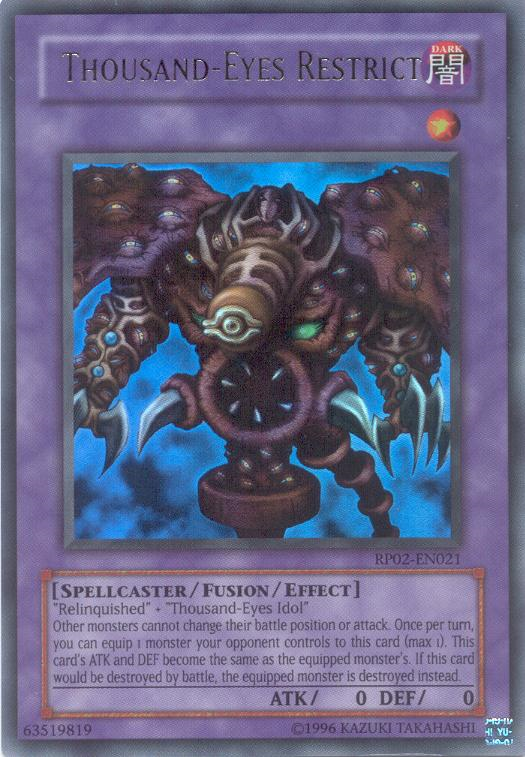 Thousand-Eyes Restrict [RP02-EN021] Ultra Rare | Black Swamp Games