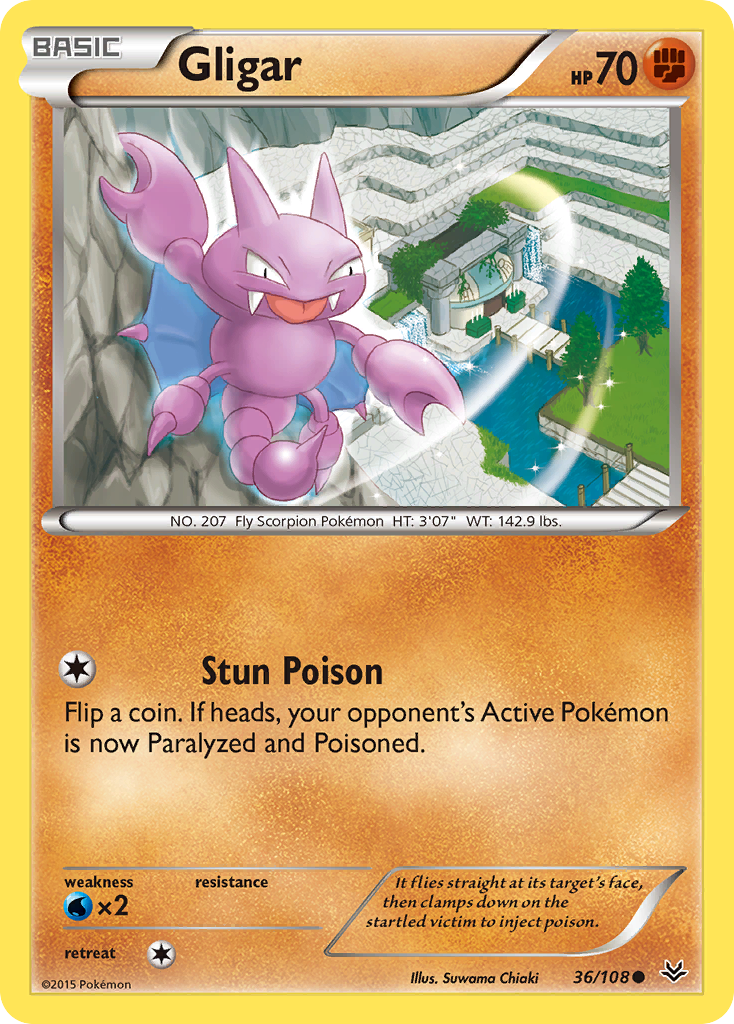 Gligar (36/108) [XY: Roaring Skies] | Black Swamp Games