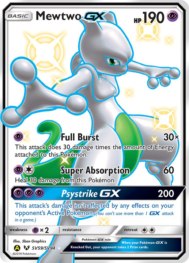 Mewtwo GX (SV59/SV94) [Sun & Moon: Hidden Fates - Shiny Vault] | Black Swamp Games