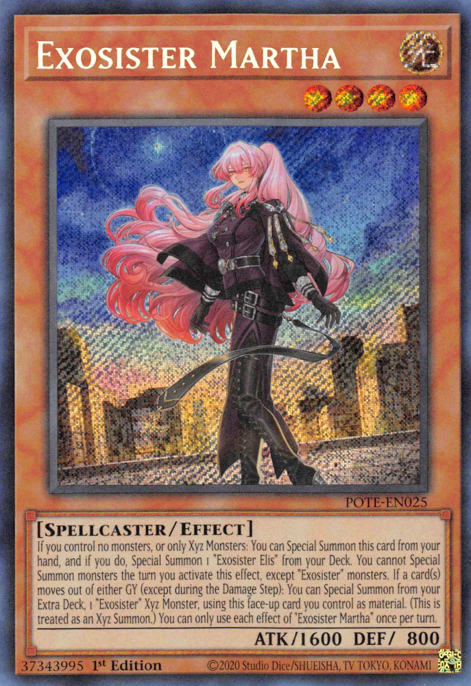 Exosister Martha [POTE-EN025] Secret Rare | Black Swamp Games