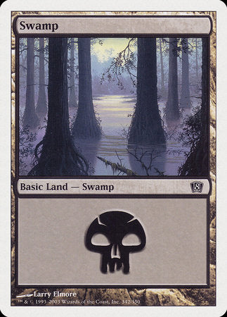 Swamp (342) [Eighth Edition] | Black Swamp Games