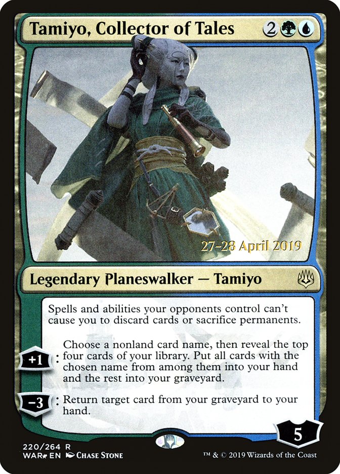 Tamiyo, Collector of Tales  [War of the Spark Prerelease Promos] | Black Swamp Games