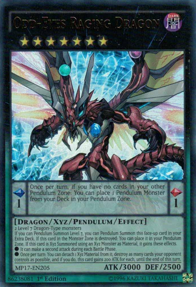 Odd-Eyes Raging Dragon [MP17-EN205] Ultra Rare | Black Swamp Games