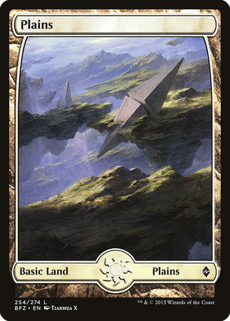 Plains (254) - Full Art [Battle for Zendikar] | Black Swamp Games
