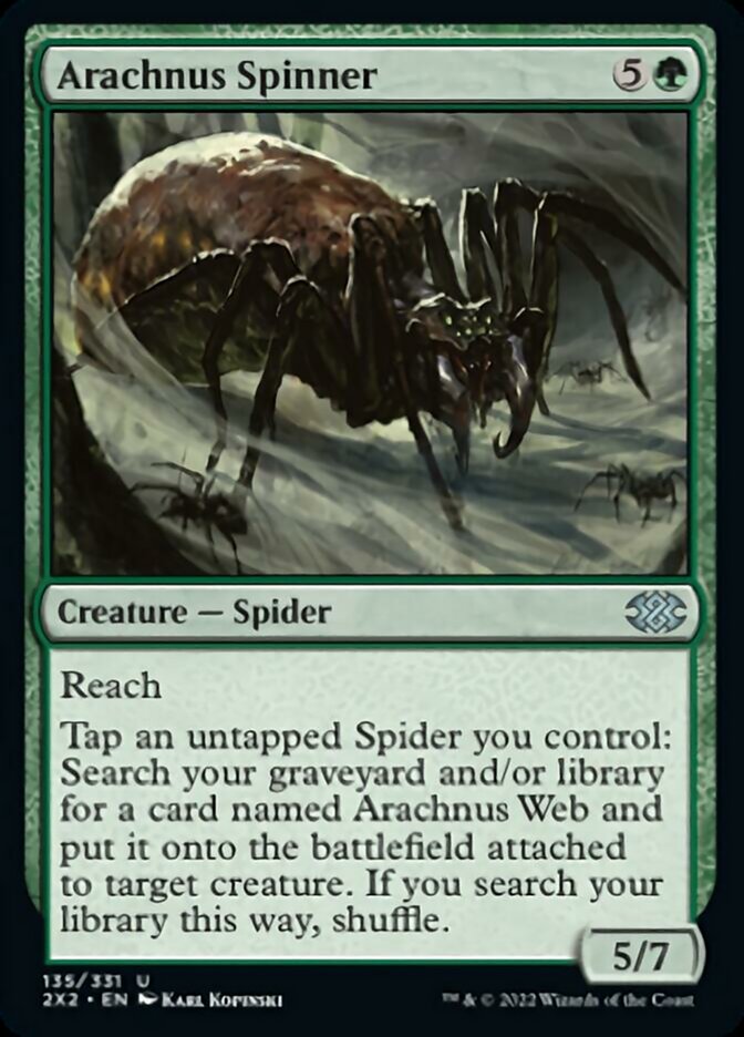 Arachnus Spinner [Double Masters 2022] | Black Swamp Games