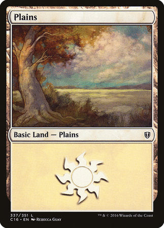 Plains (337) [Commander 2016] | Black Swamp Games