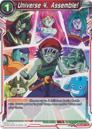 Universe 4, Assemble! (Reprint) (DB2-031) [Battle Evolution Booster] | Black Swamp Games