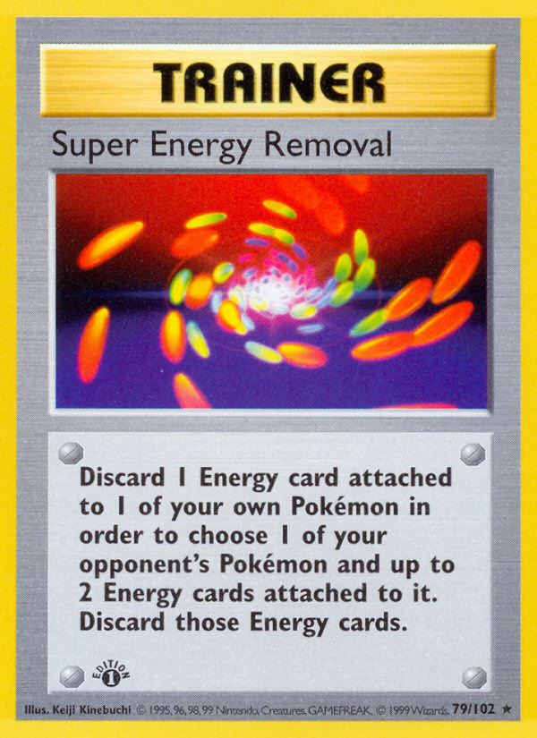 Super Energy Removal (79/102) (Shadowless) [Base Set 1st Edition] | Black Swamp Games