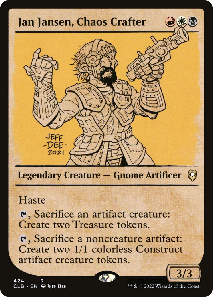 Jan Jansen, Chaos Crafter (Showcase) [Commander Legends: Battle for Baldur's Gate] | Black Swamp Games