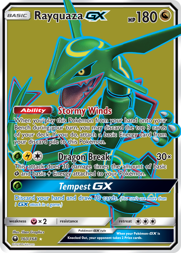 Rayquaza GX (160/168) [Sun & Moon: Celestial Storm] | Black Swamp Games