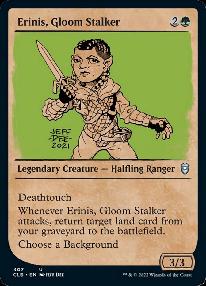 Erinis, Gloom Stalker (Showcase) [Commander Legends: Battle for Baldur's Gate] | Black Swamp Games