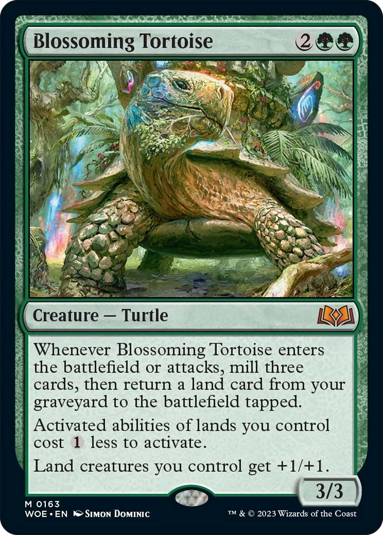 Blossoming Tortoise [Wilds of Eldraine] | Black Swamp Games