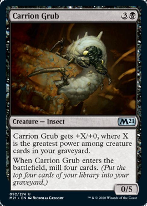 Carrion Grub [Core Set 2021] | Black Swamp Games