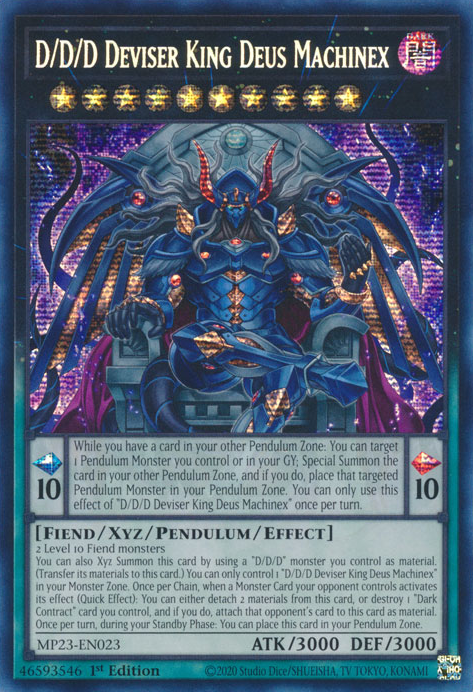 D/D/D Deviser King Deus Machinex [MP23-EN023] Prismatic Secret Rare | Black Swamp Games