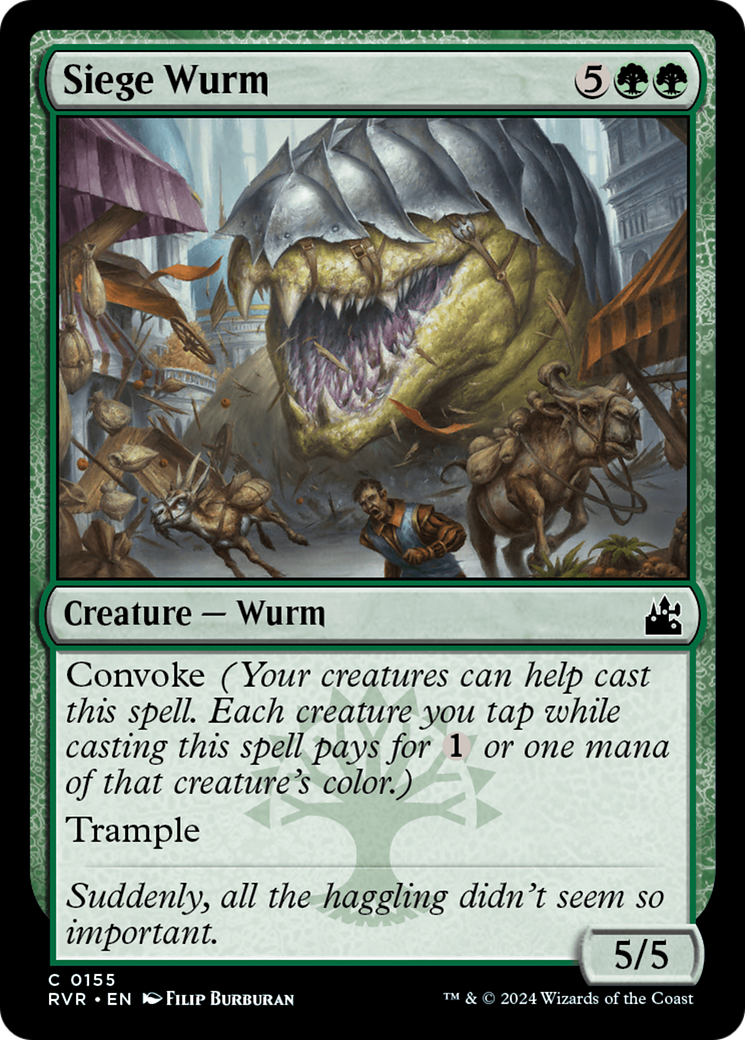 Siege Wurm [Ravnica Remastered] | Black Swamp Games