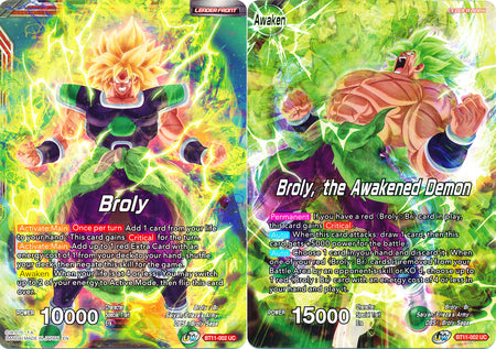 Broly // Broly, the Awakened Demon [BT11-002] | Black Swamp Games