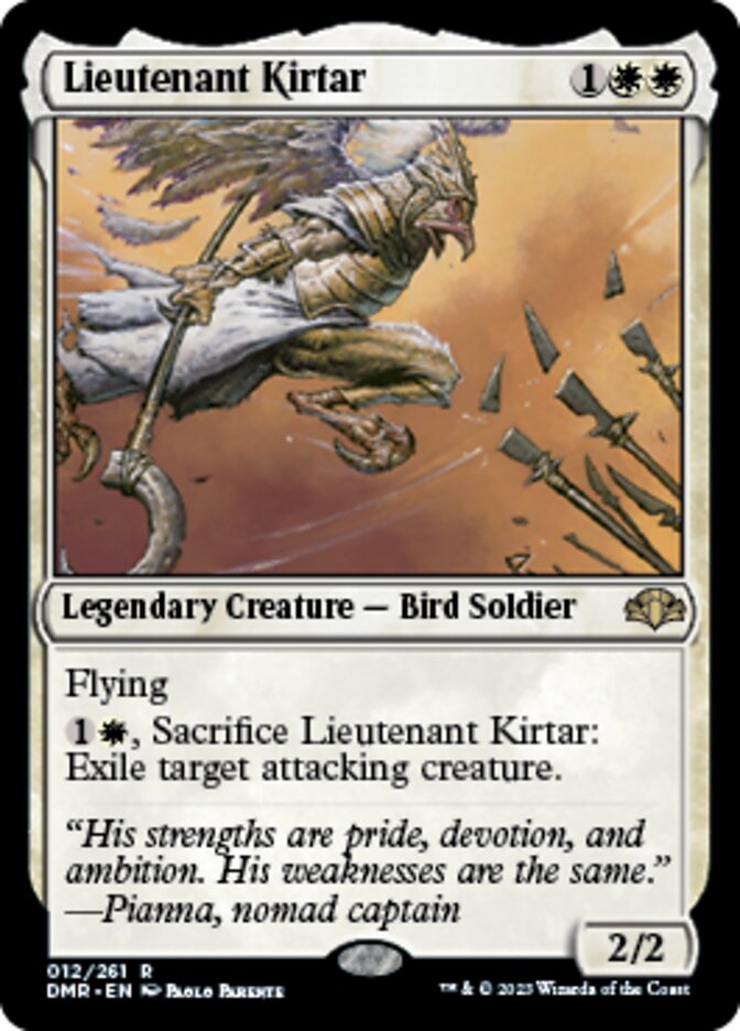 Lieutenant Kirtar [Dominaria Remastered] | Black Swamp Games