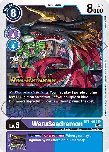 WaruSeadramon [BT11-085] [Dimensional Phase Pre-Release Promos] | Black Swamp Games