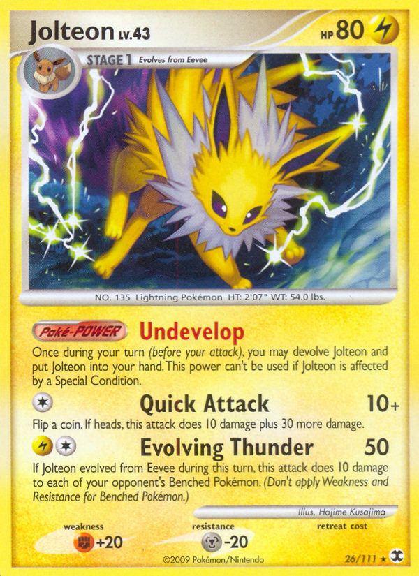 Jolteon (26/111) [Platinum: Rising Rivals] | Black Swamp Games