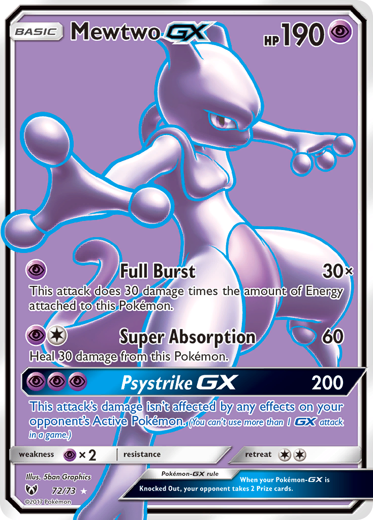 Pokemon Trading Card Game Mewtwo-GX 60-Card Deck 