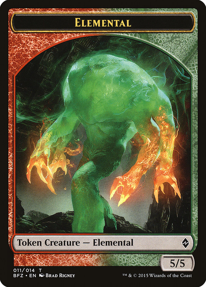 Elemental (011/014) [Battle for Zendikar Tokens] | Black Swamp Games