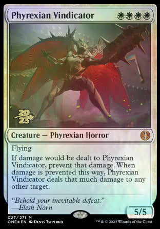 Phyrexian Vindicator [Phyrexia: All Will Be One Prerelease Promos] | Black Swamp Games