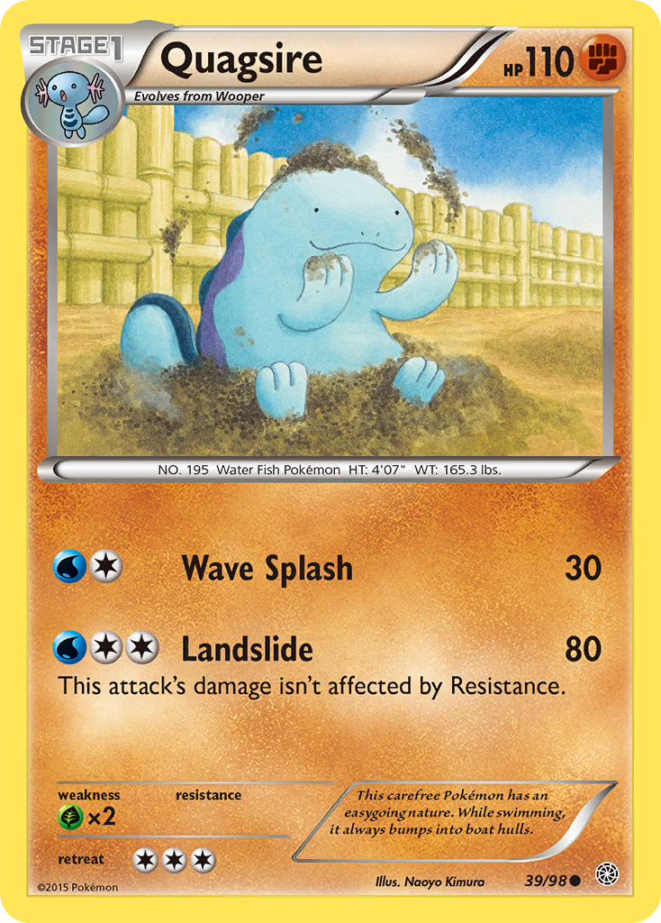 Quagsire (39/98) [XY: Ancient Origins] | Black Swamp Games