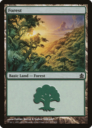 Forest (317) [Commander 2011] | Black Swamp Games