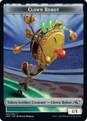 Clown Robot (002) // Treasure (013) Double-sided Token [Unfinity Tokens] | Black Swamp Games