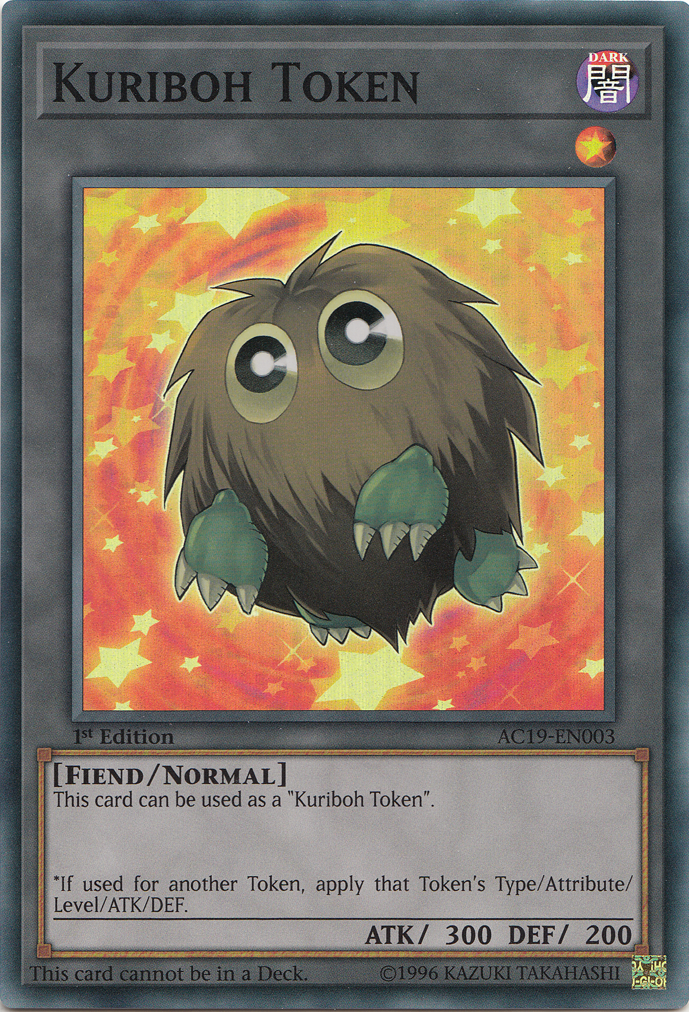 Kuriboh Token [AC19-EN003] Super Rare | Black Swamp Games