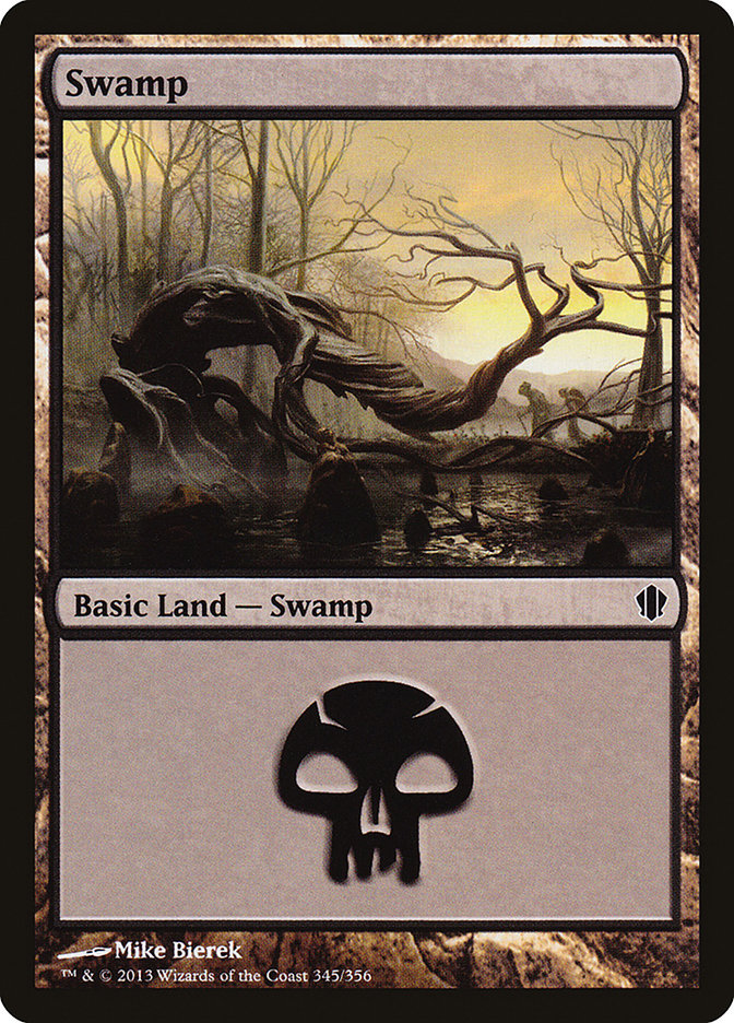 Swamp (345) [Commander 2013] | Black Swamp Games