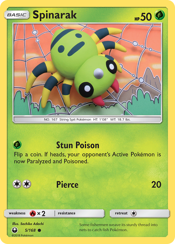 Spinarak (5/168) [Sun & Moon: Celestial Storm] | Black Swamp Games