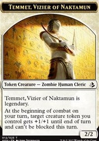 Temmet, Vizier of Naktamun // Zombie Token [Amonkhet Tokens] | Black Swamp Games