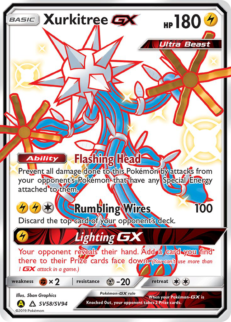 Xurkitree GX (SV58/SV94) [Sun & Moon: Hidden Fates - Shiny Vault] | Black Swamp Games