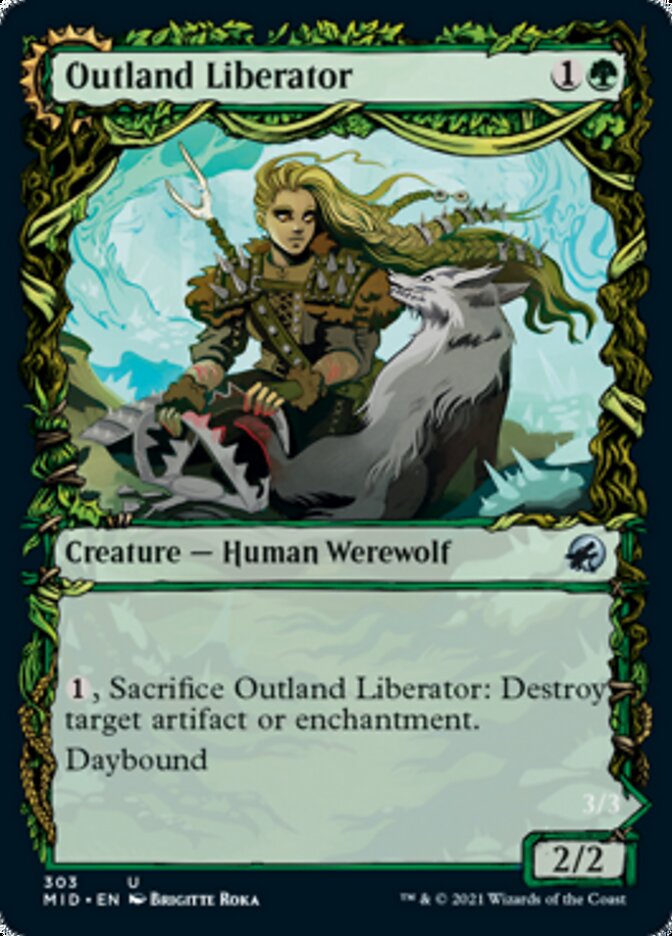 Outland Liberator // Frenzied Trapbreaker (Showcase Equinox) [Innistrad: Midnight Hunt] | Black Swamp Games