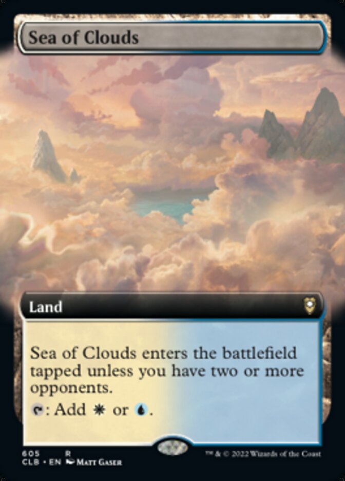 Sea of Clouds (Extended Art) [Commander Legends: Battle for Baldur's Gate] | Black Swamp Games