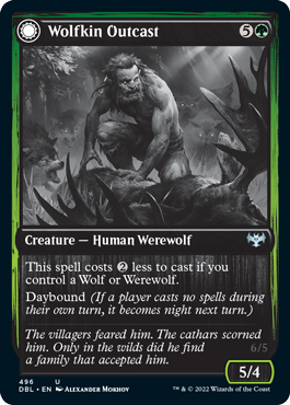 Wolfkin Outcast // Wedding Crasher [Innistrad: Double Feature] | Black Swamp Games