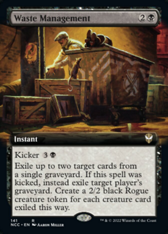 Waste Management (Extended Art) [Streets of New Capenna Commander] | Black Swamp Games