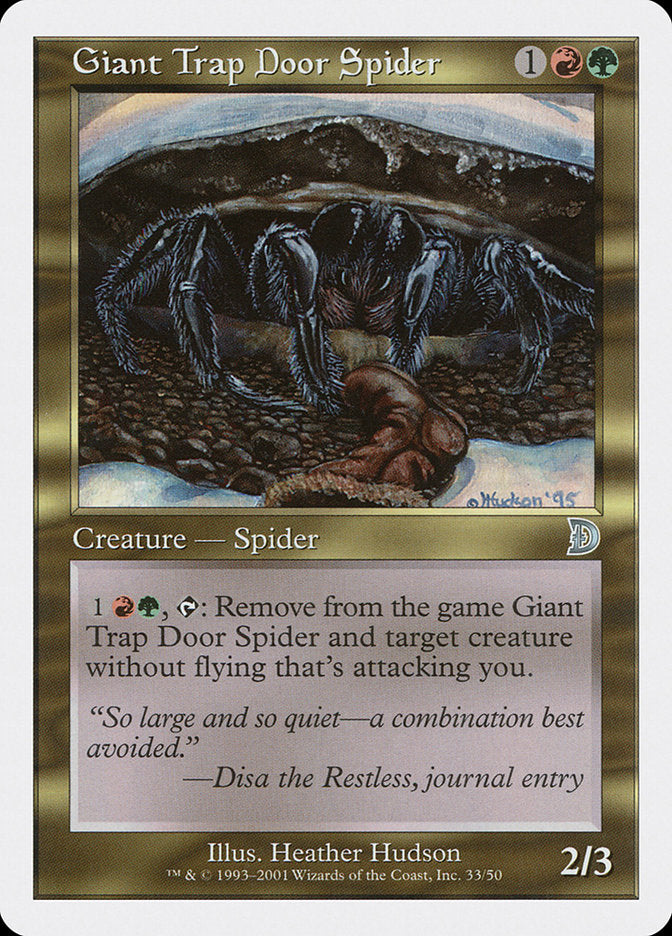 Giant Trap Door Spider [Deckmasters] | Black Swamp Games