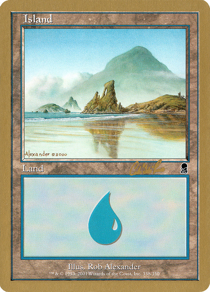 Island (cr338) (Carlos Romao) [World Championship Decks 2002] | Black Swamp Games