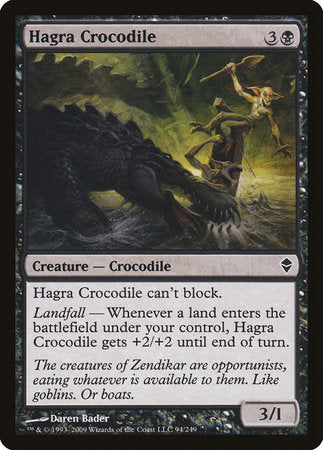 Hagra Crocodile [Zendikar] | Black Swamp Games