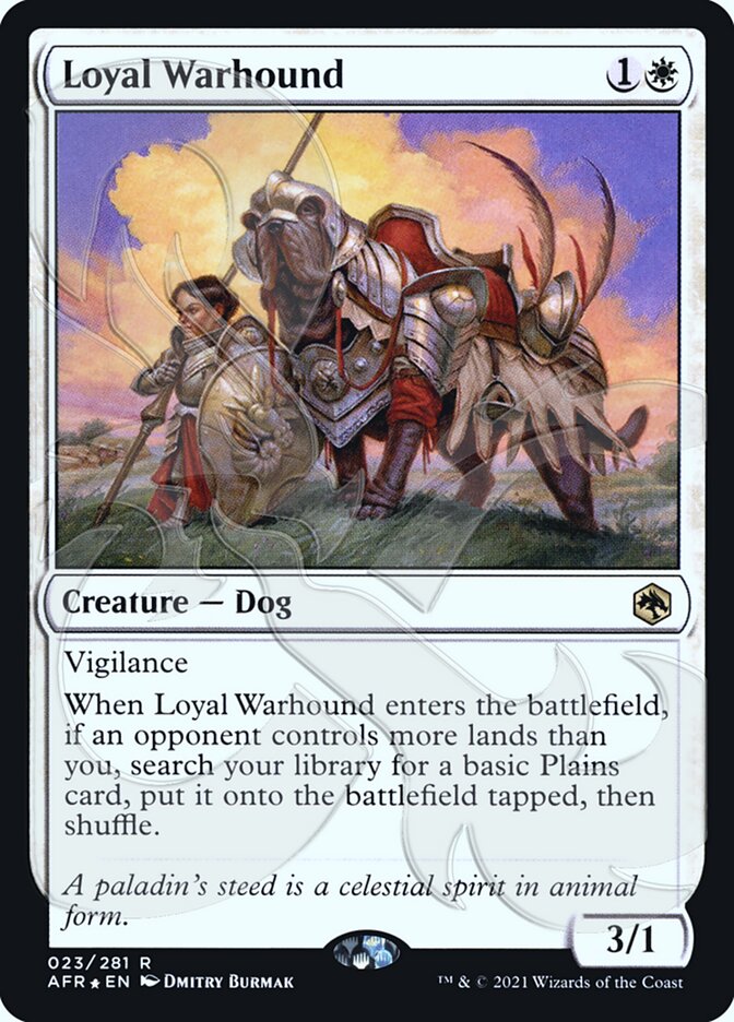 Loyal Warhound (Ampersand Promo) [Dungeons & Dragons: Adventures in the Forgotten Realms Promos] | Black Swamp Games