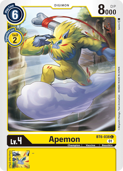 Apemon [BT6-038] [Double Diamond] | Black Swamp Games