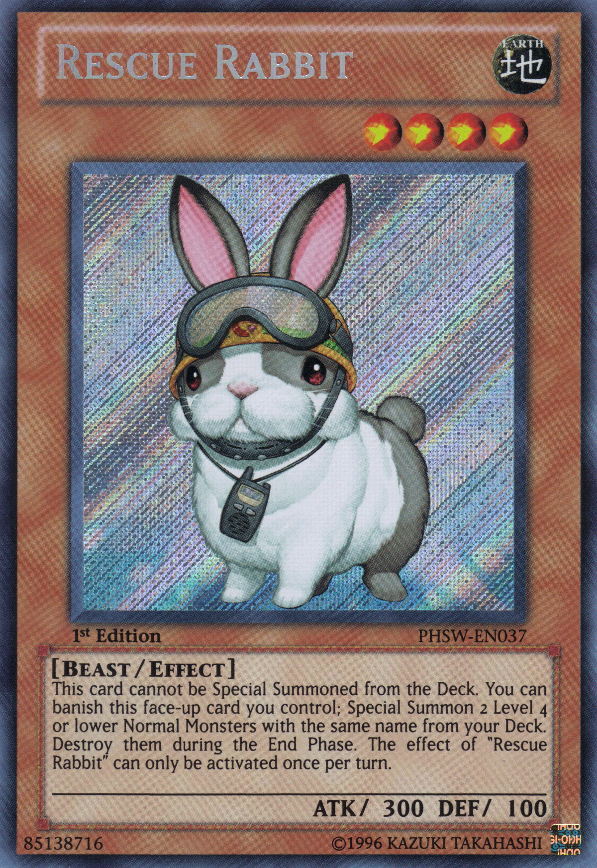 Rescue Rabbit [PHSW-EN037] Secret Rare | Black Swamp Games