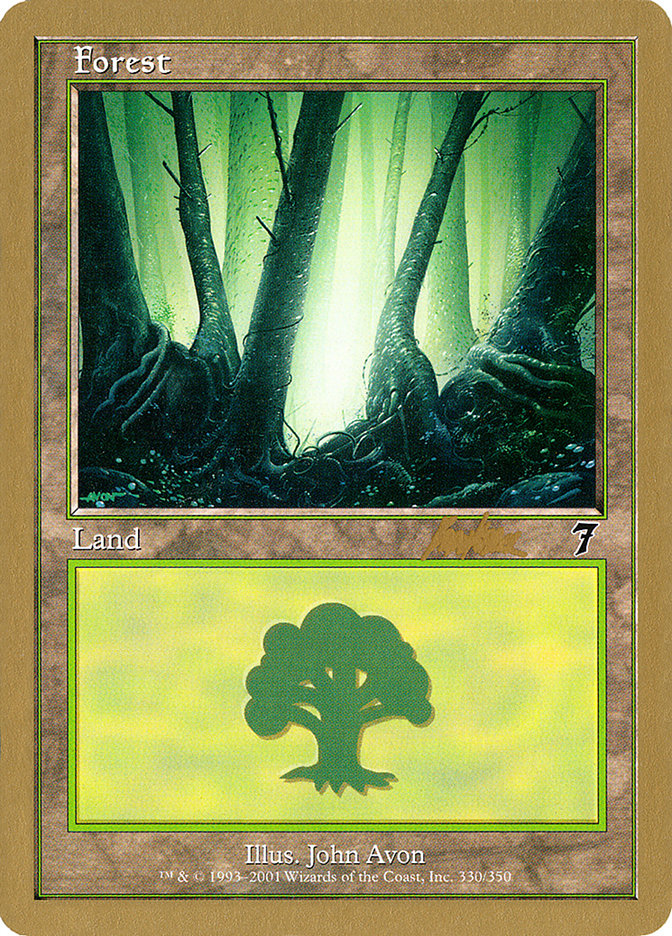 Forest (bk330) (Brian Kibler) [World Championship Decks 2002] | Black Swamp Games