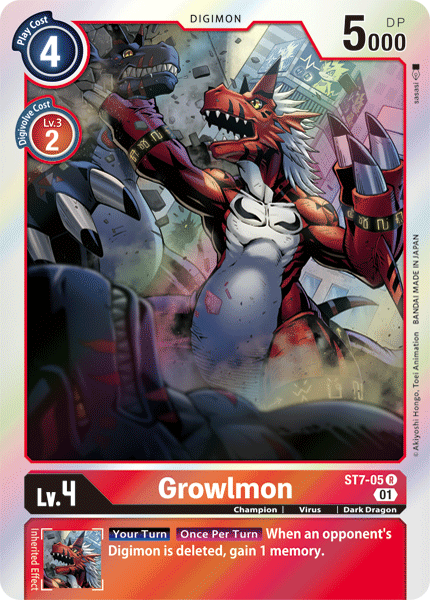 Growlmon [ST7-05] [Starter Deck: Gallantmon] | Black Swamp Games