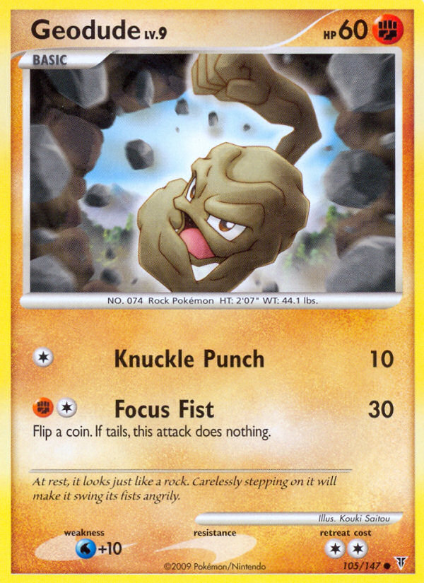 Geodude (105/147) [Platinum: Supreme Victors] | Black Swamp Games
