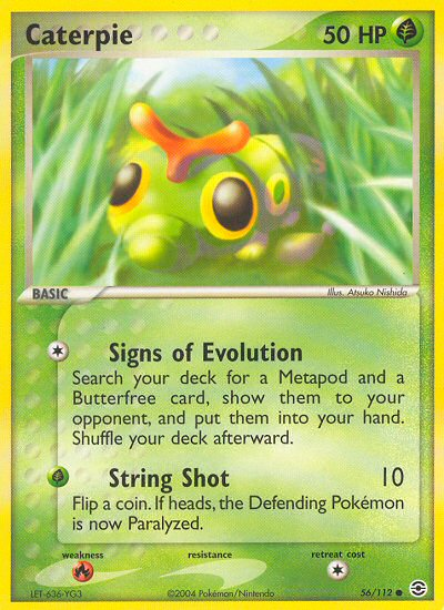 Caterpie (56/112) [EX: FireRed & LeafGreen] | Black Swamp Games